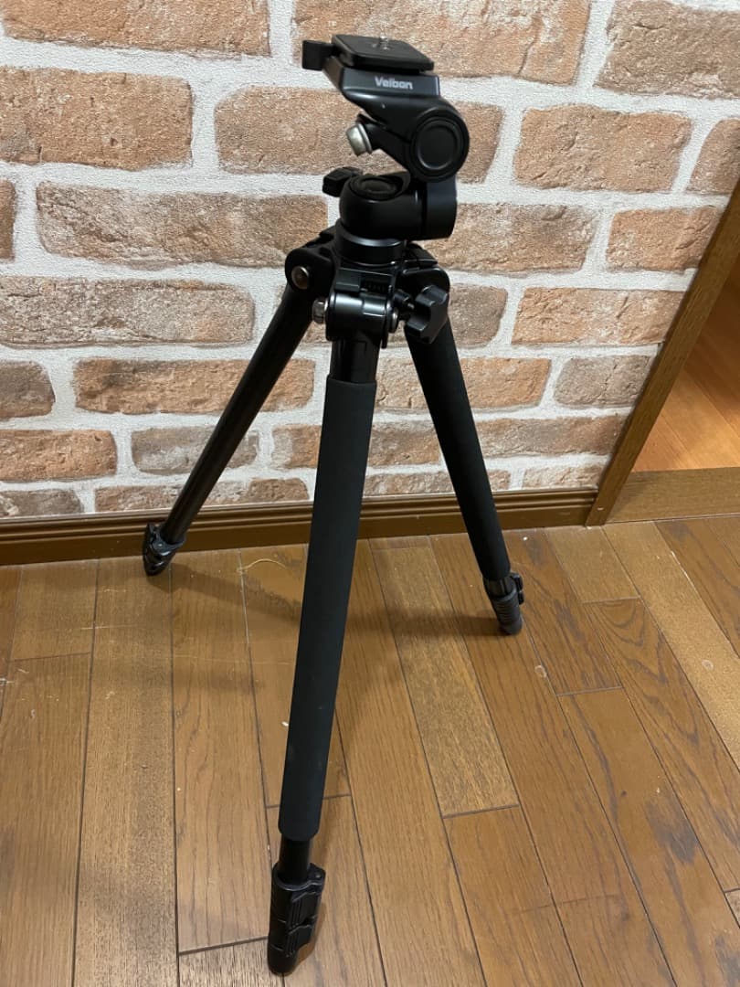 Velbon 小型アルミ三脚  シェルパ 435III N SHR435-3N Velbon（ベルボン） 小型アルミ三脚 3段 シェルパ 435III N - ハクバ