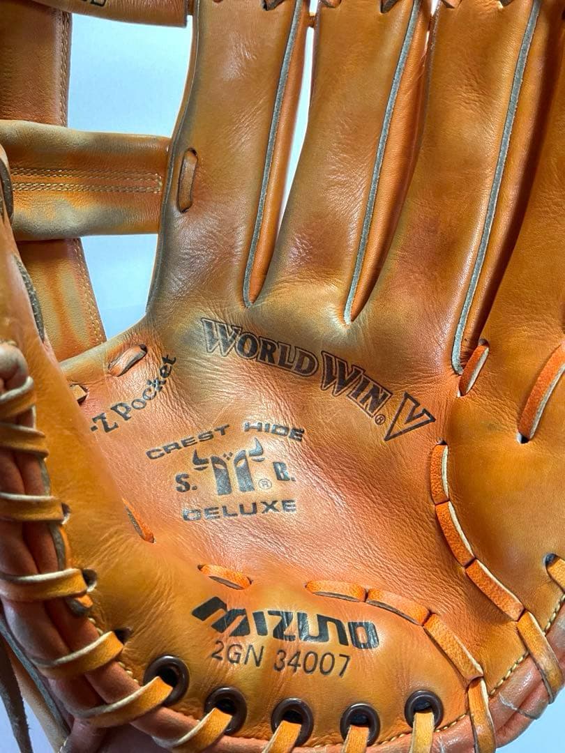 ミズノ ワールドウィン 大人用軟式グローブ 外野手用 秋山幸二モデル