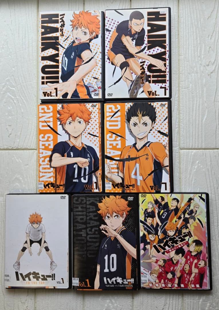 ハイキュー!! 1期～4期+劇場版+オリジナル 全35巻セット DVD レンタル
