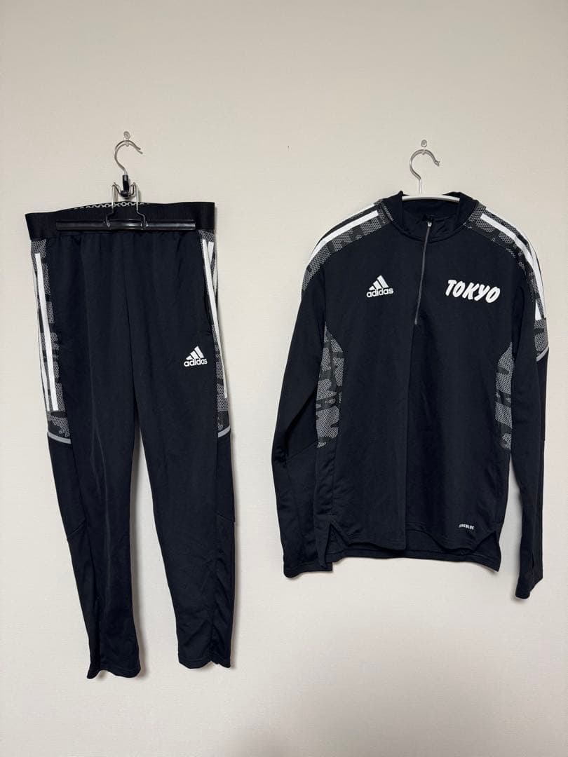【非売品】国体 東京代表 選手支給 アディダス ジャージ 上下セット M/L adidas（アディダス） ジャージ レディース 上下 セットアップ