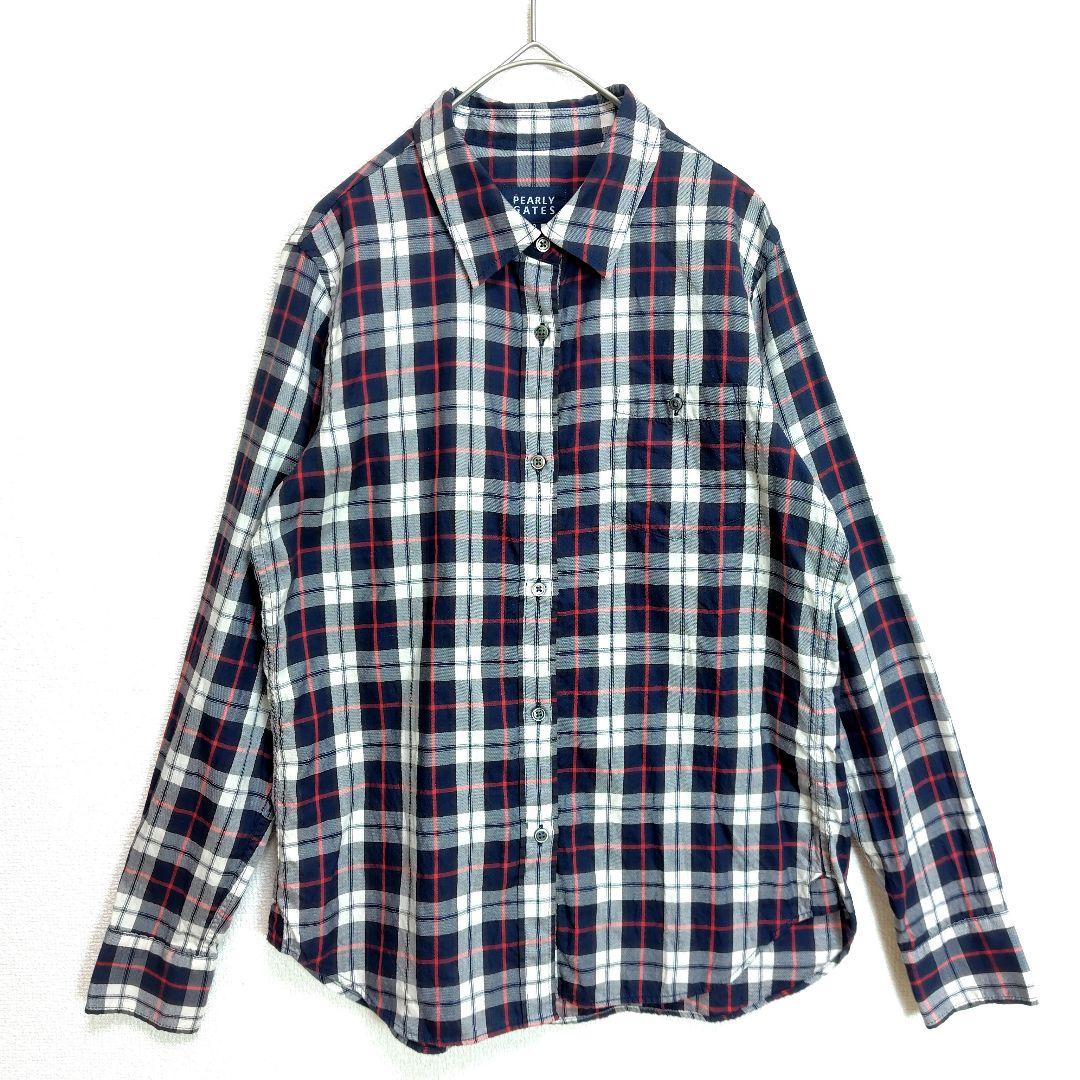 PEARLY GATES パーリーゲイツ シャツ 長袖 チェック 0サイズ S - メルカリ