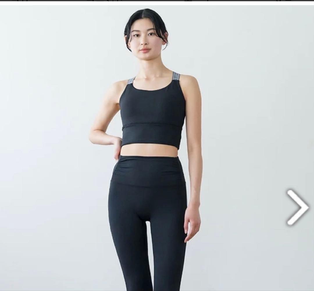 SUKALA】LAVA バッククロスロゴブラトップ ブラック Sサイズ ヨガ