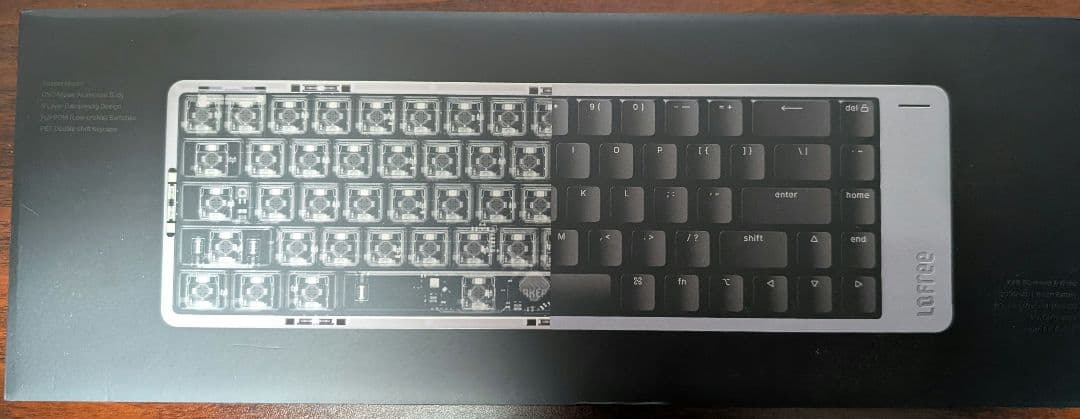 LOFREE FLOW2 68Key ブラック　静音キーに換装 ロープロ 世界の意見を参考に☆LOFREE FLOW V2 本音のレビュー｜noda