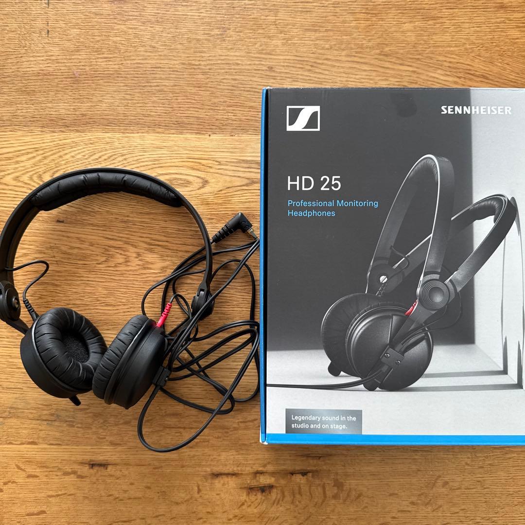 美品 ゼンハイザー HD25 ヘッドホン SENNHEISER（ゼンハイザー）/ HD25 密閉型モニターヘッドホン DJ