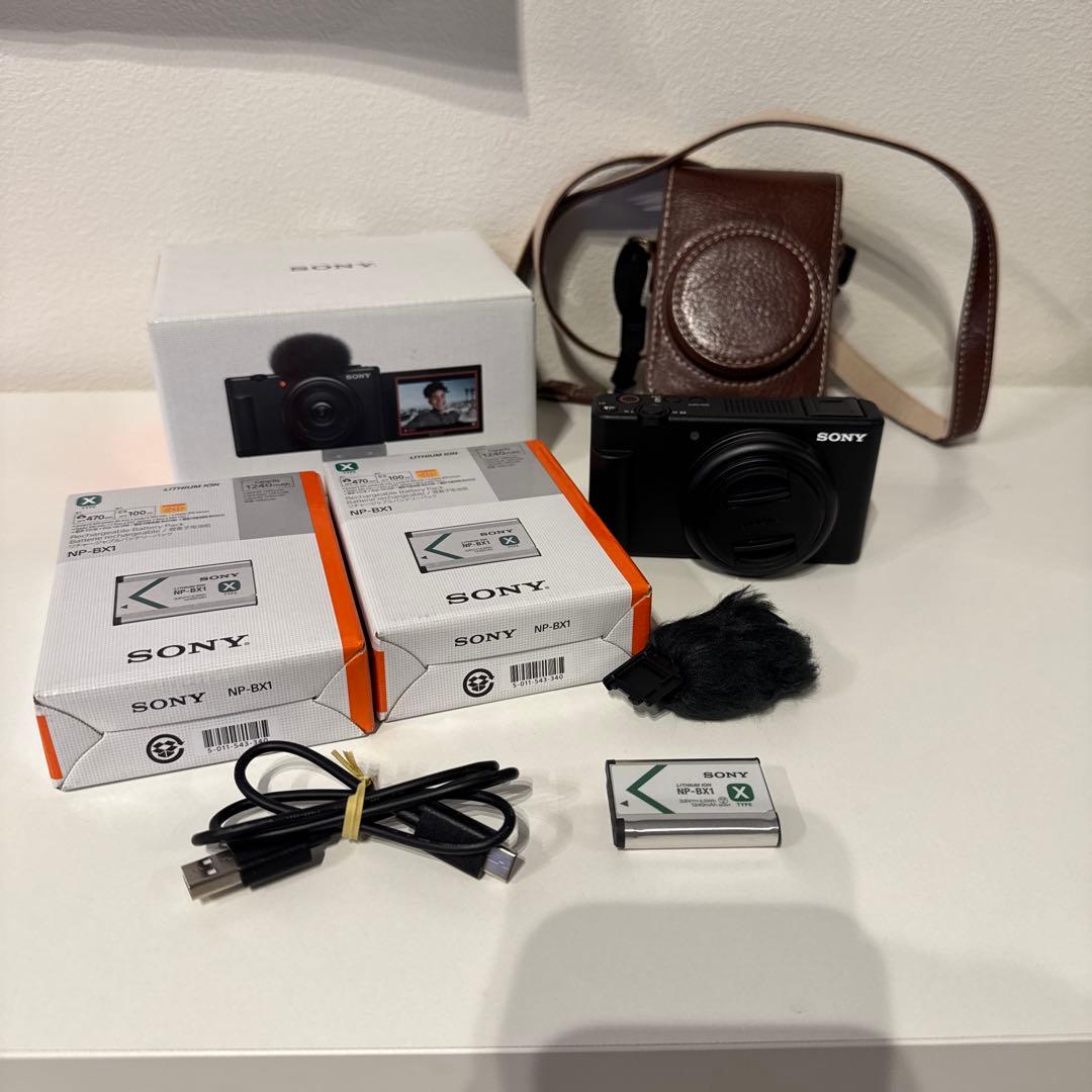 【付属品多数】SONY ZV-1F 予備バッテリー2個＋ ケース付き|美品 楽天市場】SONY VLOGCAM ZV-1M2 ZV-1F 併用 カメラケース カメラ保護