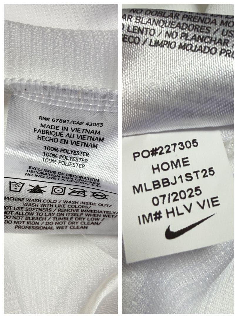 100%正規品ユースXL新品ナイキマーク刺繍仕様2025ワールドシリーズ大谷