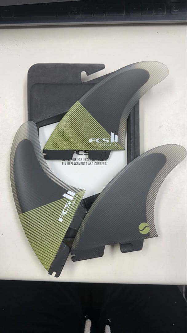 FCS2 FIN エフシーエス2 フィン CARVER PC TRI 在庫限り] FCS2 FIN エフシーエス2 フィン CARVER PC TRI [Acid Black