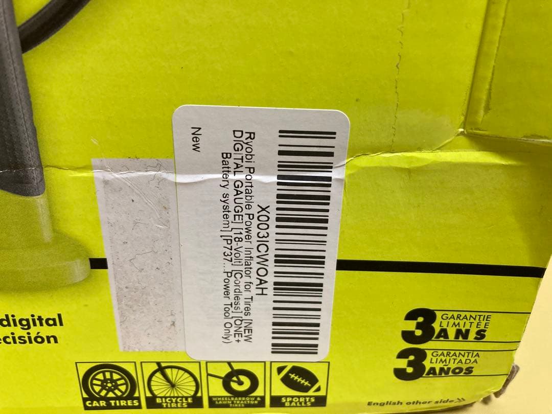 未使用品訳あり) Ryobi P737D ONE+ コードレス高圧空気入れ|mercari