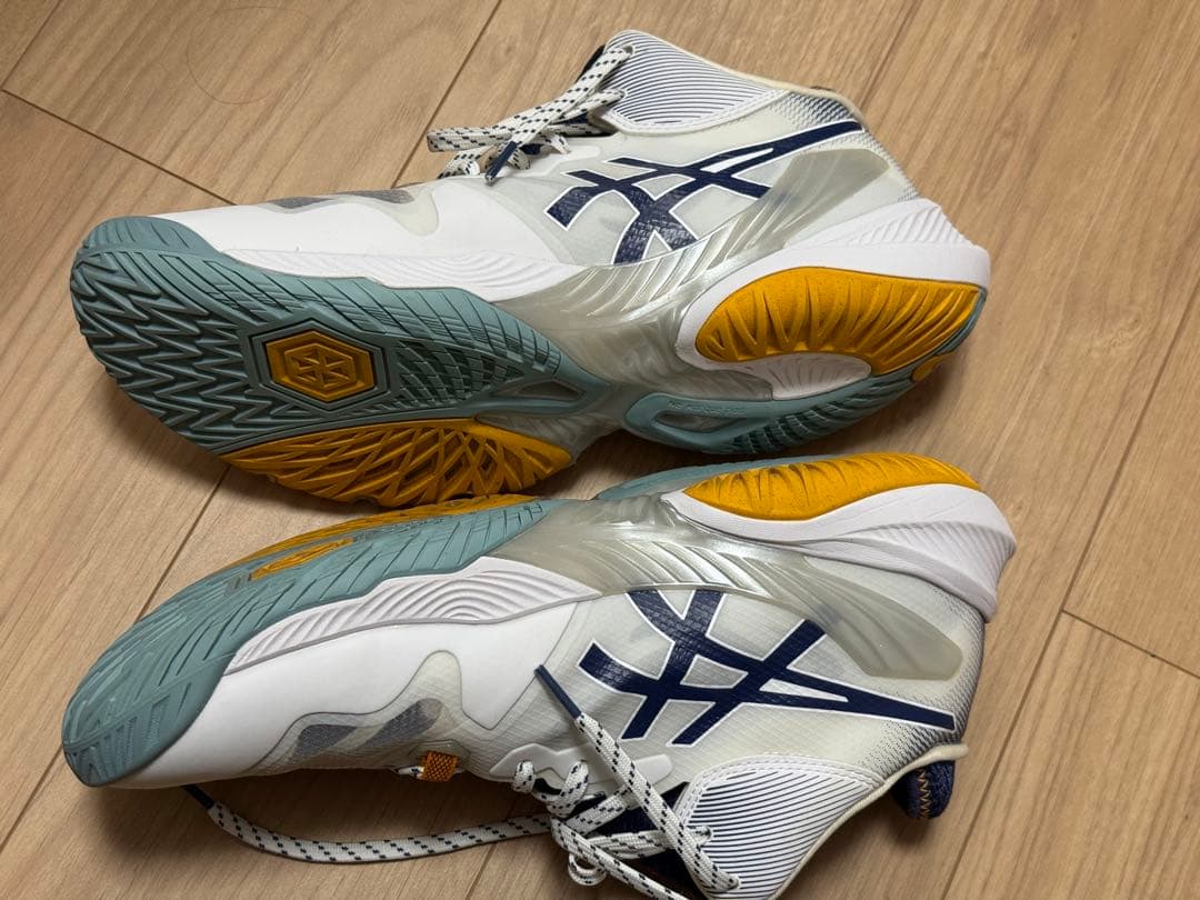 ASICS バレーボールシューズ 28.5cm RISE メタライズ