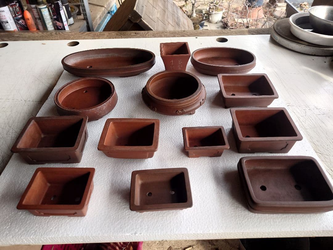 盆栽鉢　支那鉢　中国鉢　中国宜興　13鉢セット 支那鉢（中国古鉢） | 盆栽、盆栽書籍、盆栽鉢の通販│近代出版