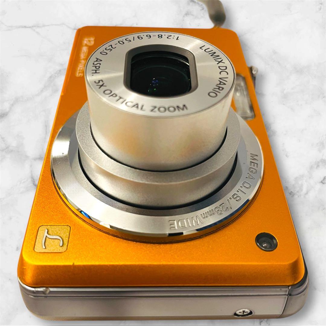 Panasonic LUMIX DMC-FS10 オレンジ コンデジ - メルカリ