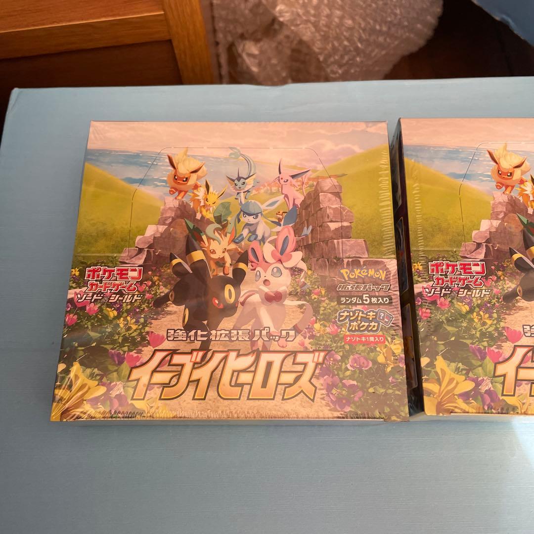 ポケモンカードゲーム 未開封 イーブイヒーローズ シュリンク付き　2box ポケモンカードゲーム イーブイヒーローズ BOX 新品未開封 シュリンク
