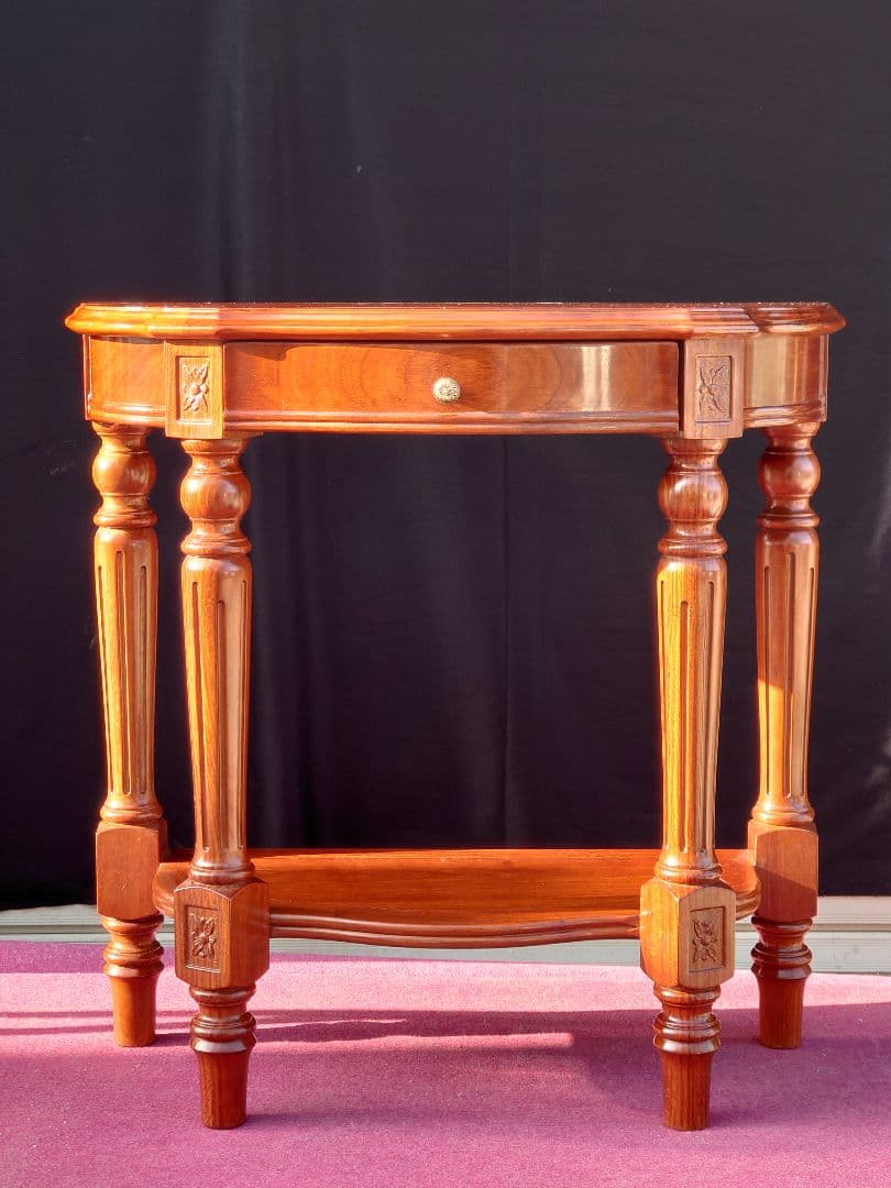 激安❗花梨チェスト/キャビネット/飾り棚/電話台/サイドボード/アンティーク家具 アンティーク 家具 サイドボード 収納家具 電話台 FAX台 猫脚 完成品