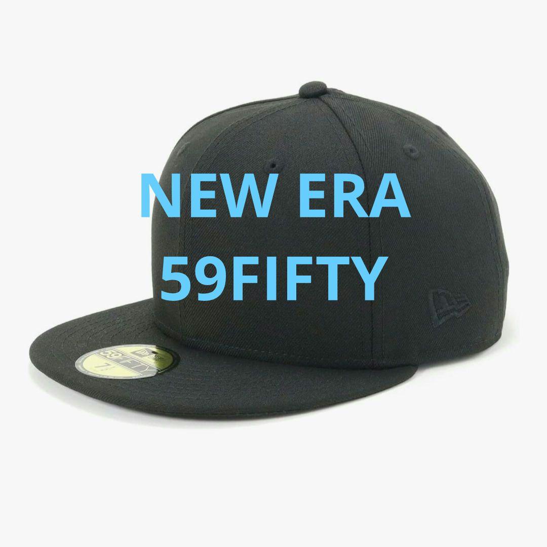 NEW ERA 59FIFTY ブラックキャップ 7 1/8 - メルカリ