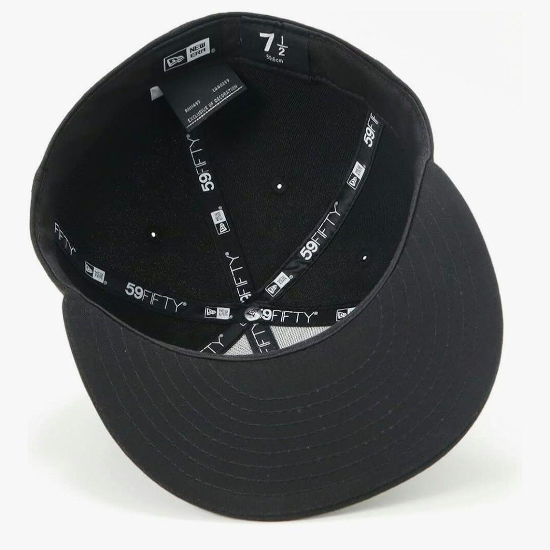 NEW ERA 59FIFTY ブラックキャップ 7 1/8 - メルカリ