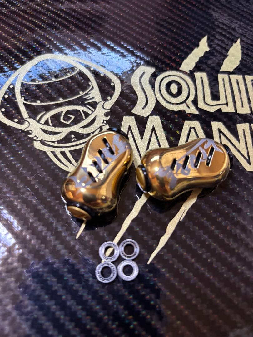 リブレ限定ハンドルノブ/ゴールド/ベアリング付き 西日本釣り博 2023 LIMITED HANDLE｜ベイトリール｜スピニングリール