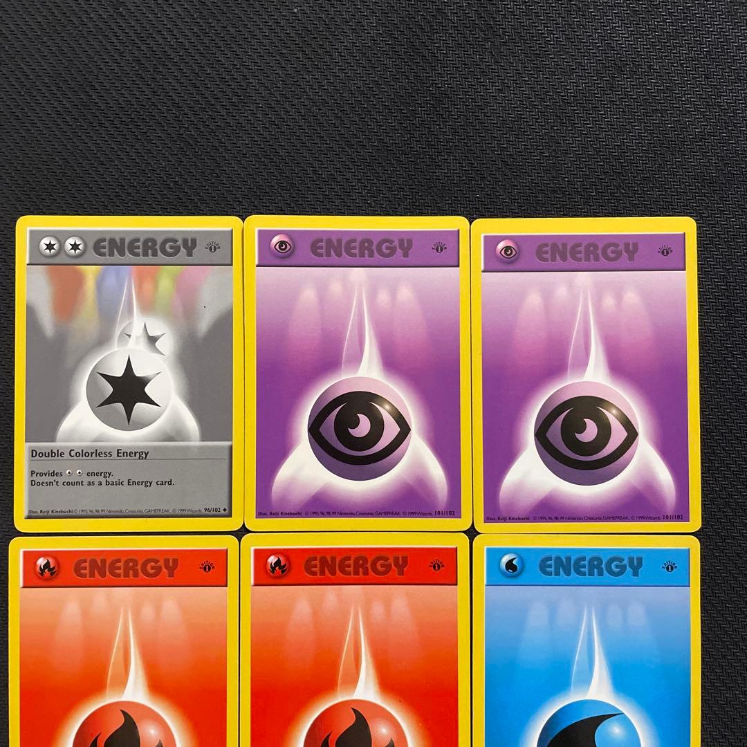 エネルギーカード6種 英語版 ポケモンカード1st edition 1ed - メルカリ