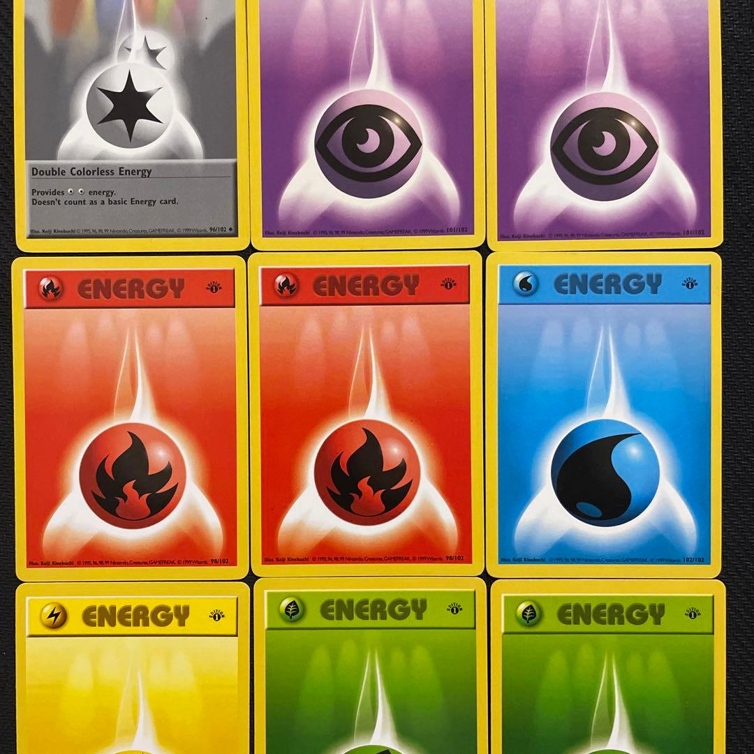 エネルギーカード6種 英語版 ポケモンカード1st edition 1ed - メルカリ