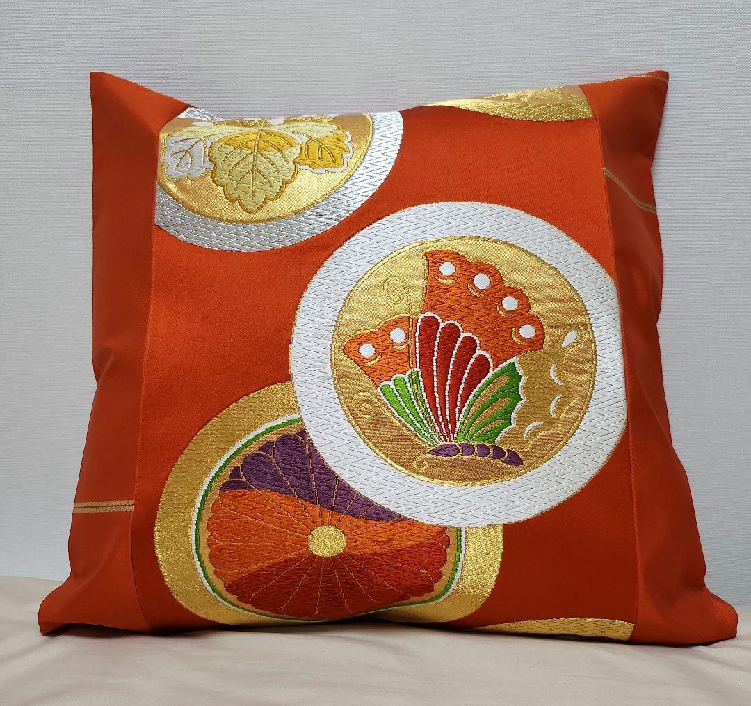 帯リメイク☆クッションカバー☆正絹 (45cm×45cm) - メルカリ