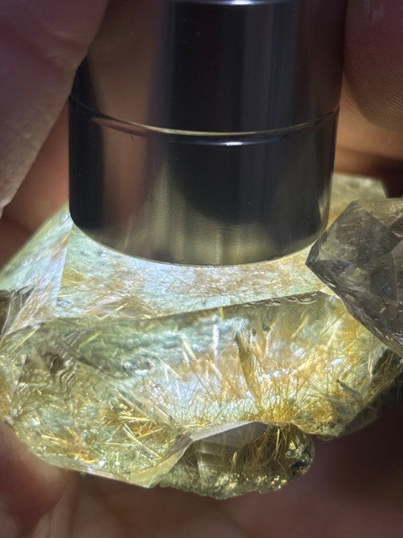 希少 マニハール水晶 ルチル共生 レコードキーパー多数 虹 - メルカリ