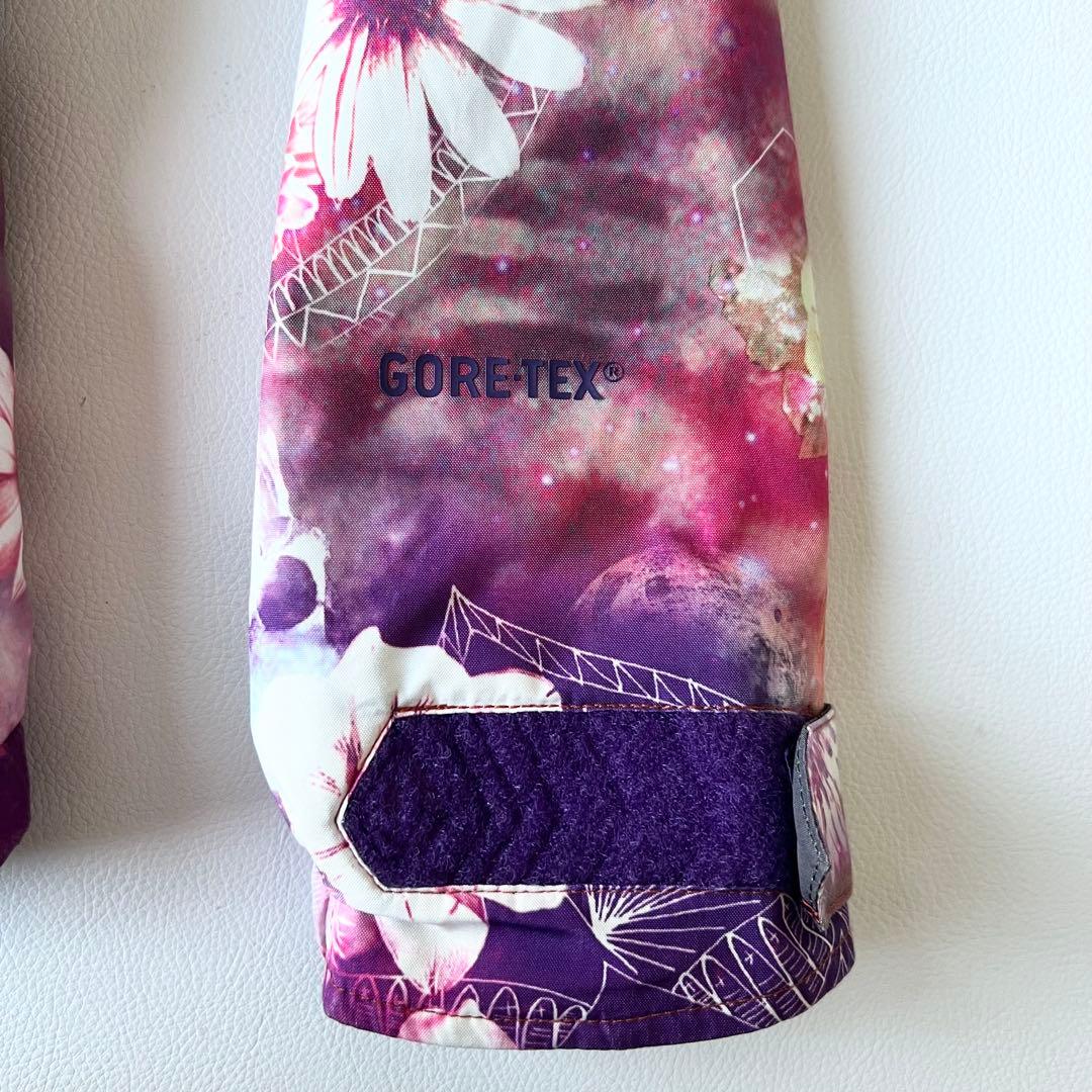 3236【美品】ボルコム ジャケット ゴアテックス 総柄 花柄 S ピンク