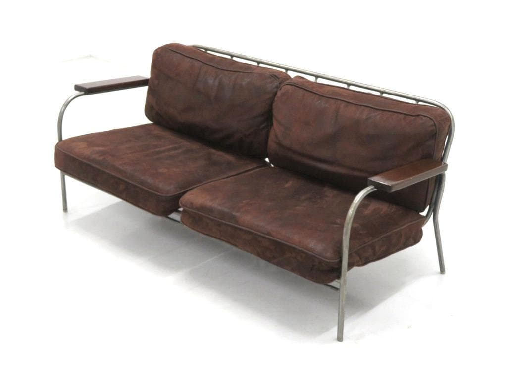 ジャーナルスタンダードファニチャー　総本革　レザー　2人掛けソファ　ラブソファ journal standard Furniture (ジャーナルスタンダードファニチャー) 2