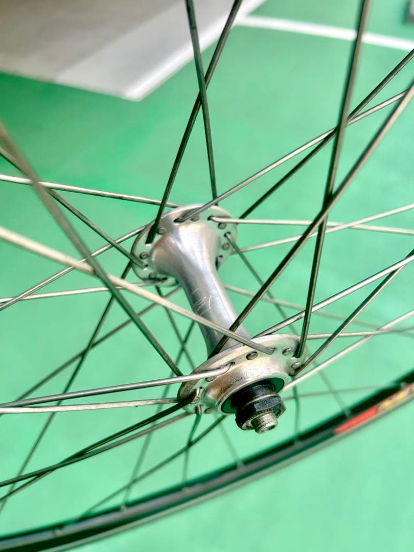 カンパニョーロcampagnolo】イタリア製MIRAGEハブ＆FiRリム前輪 - メルカリ