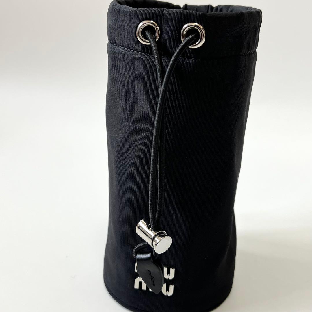 MIUMIU ミュウミュウ 水筒 水筒カバー ナイロン 黒 ブラック