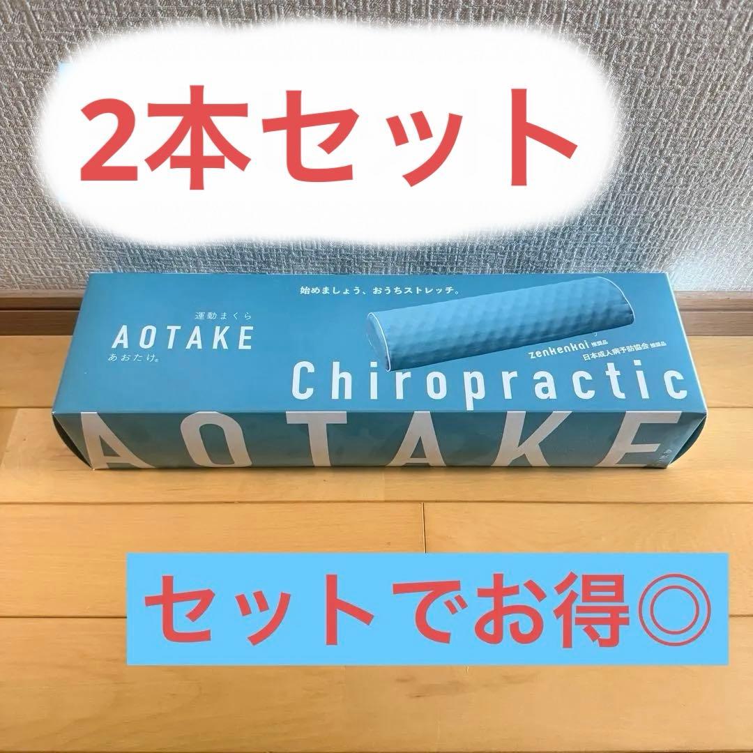 【新品・未使用】全健会 あおたけ運動枕　2本セット 運動枕あおたけ ハード - カイロプラクティックのリーディング