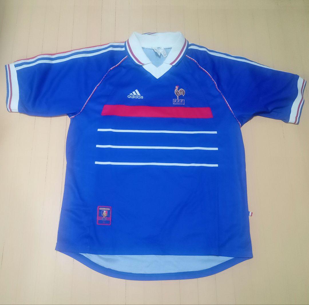 adidasアディダス フランス代表 98-99（H）上下セット - メルカリ