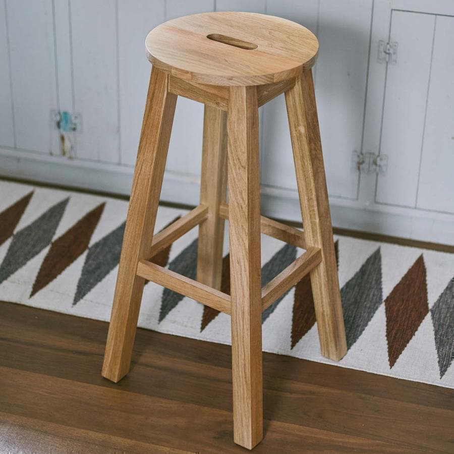 東谷 ヘンリー 丸ハイスツール MTK-531NA 1370 東谷 Room Essence ヘンリー 丸ハイスツール ナチュラル Size：35×35
