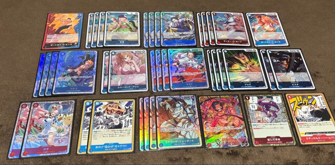 ワンピースカード 赤青エース デッキ パーツ - メルカリ