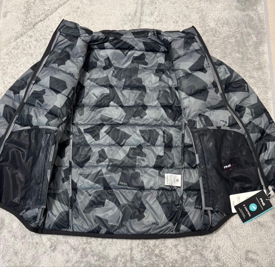 ☆新品タグ付☆ PING ゴルフ 中綿ジャケット レディース L カモ柄