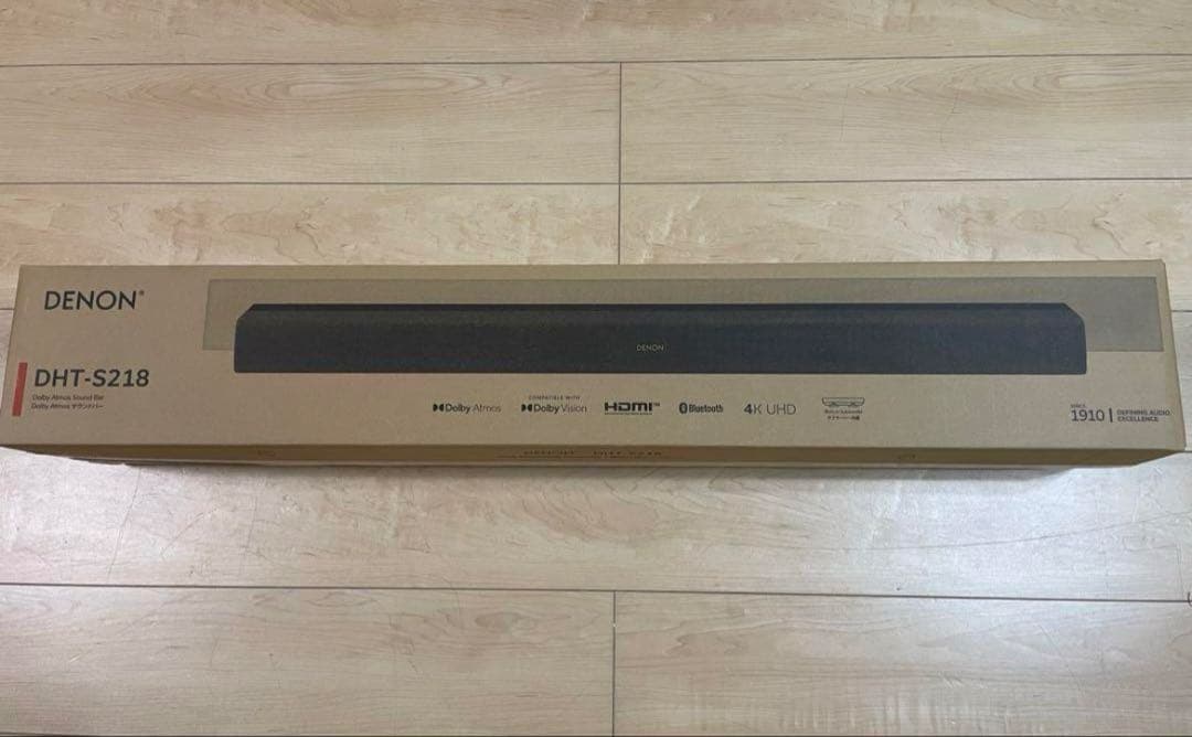 デノン サウンドバーDHT-S218K ブラックデュアルサブウーハー内蔵 DENON デュアルサブウーファー内蔵Dolby Atmosサウンドバー ブラック