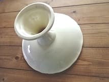 レア! 美品! フランス アンティーク サルグミンヌ コンポティエ 花リム