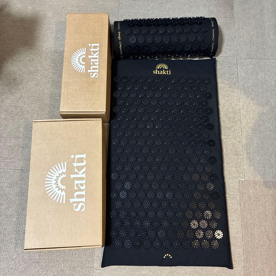 正規品 ほぼ未使用】シャクティマット&ピロー ブラック オリジナル