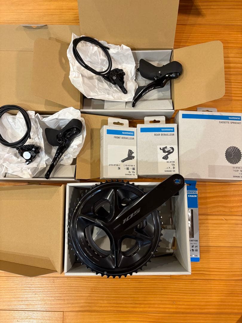 Shimano 105 R7100 12速　油圧コンポーネントセット　新品未使用 SHIMANO（シマノ）機械式105 12速 R7100が発表！油圧ディスク仕様のみ