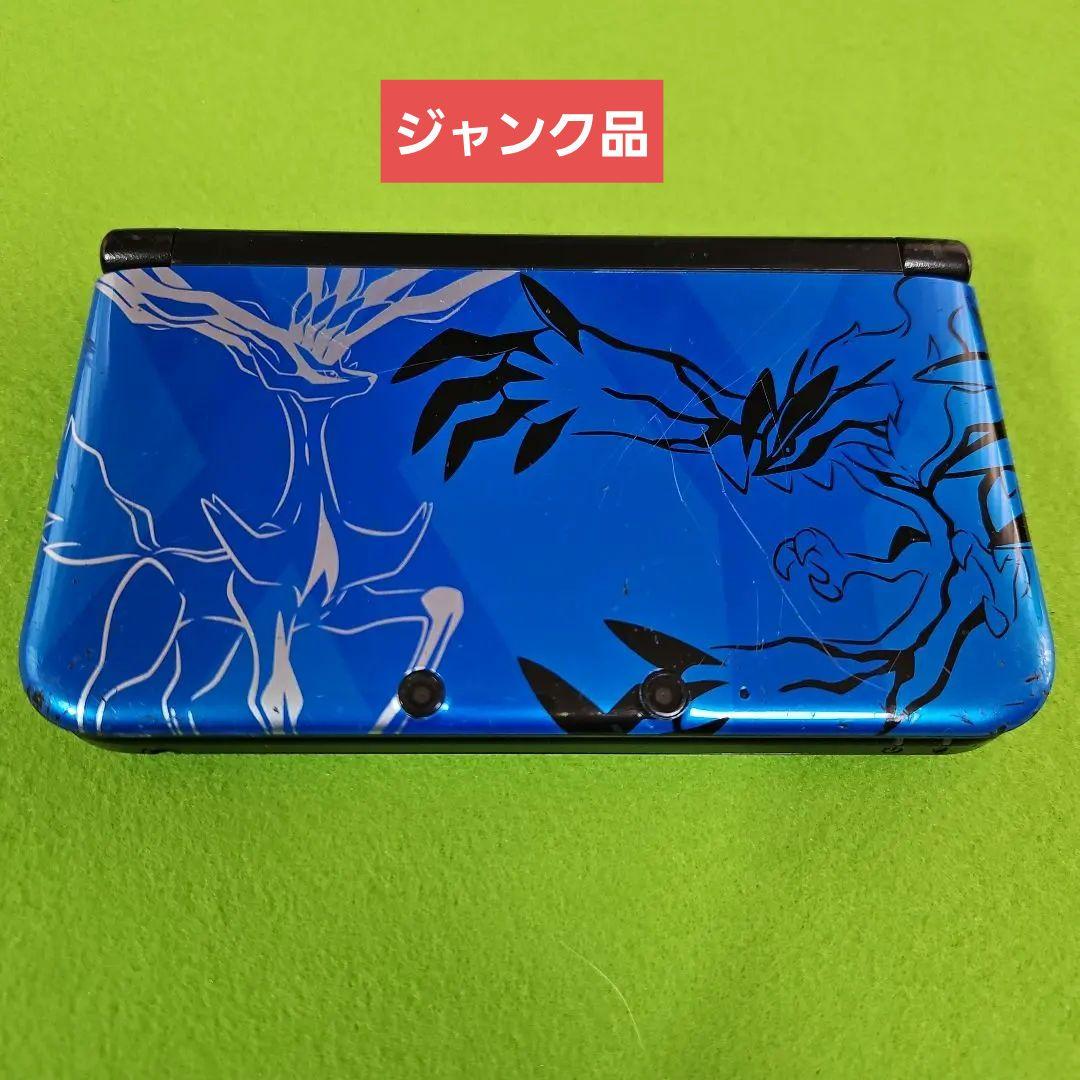 3DSLL ポケモンXパック ゼルネアス・イベルタル ブルー 本体 ジャンク
