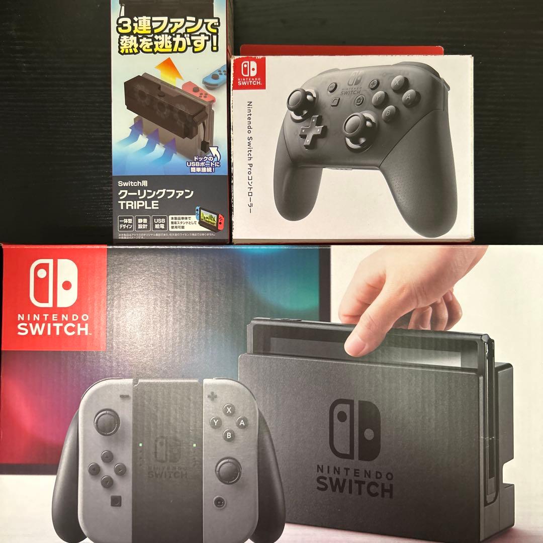 32GBsdカード付きNintendo Switch 本体 プロコン 冷却ファン - メルカリ