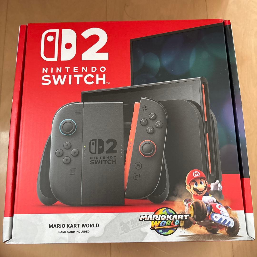 新品】多言語NintendoSwitch2 (海外版)マリオカートワールド付き