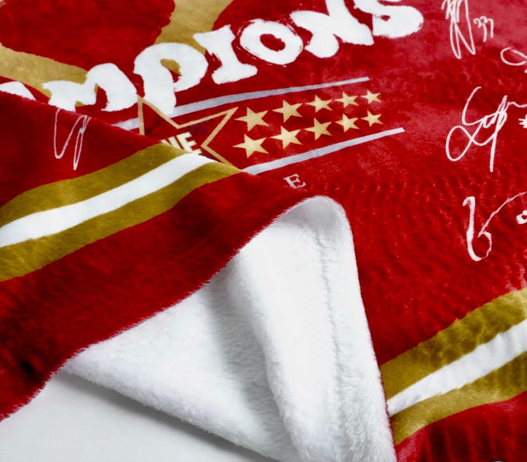 新品】鹿島アントラーズ J1 2025シリーズ優勝記念 サイン ブランケット