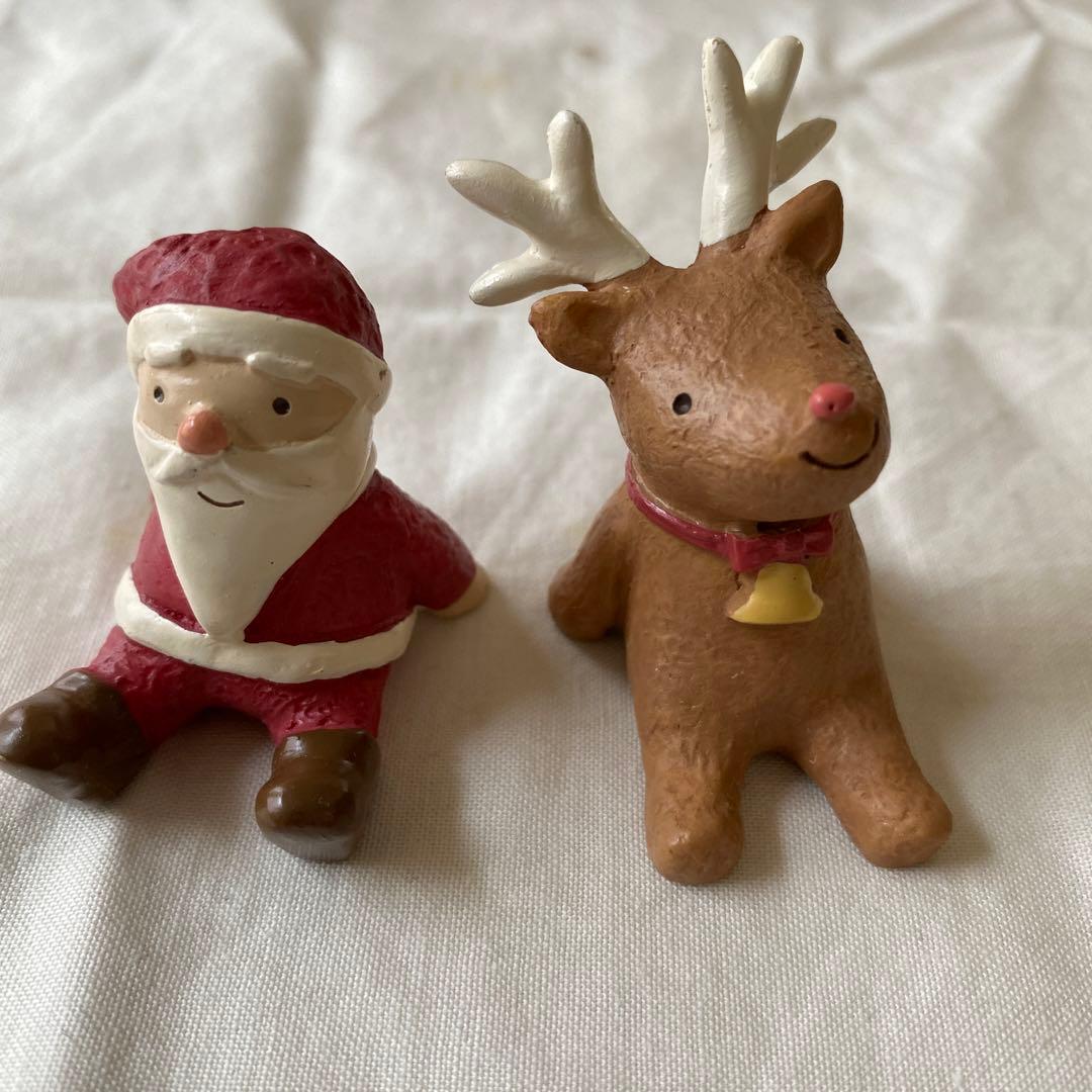 ノーティーアニマル 置物 クリスマス サンタ トナカイ - メルカリ