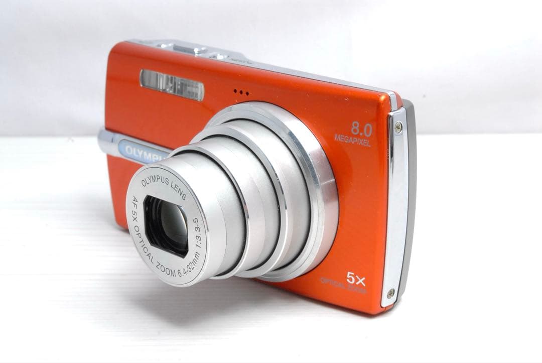 OLYMPUS μ830 コンデジ デジカメ オレンジ 生活防水 - メルカリ