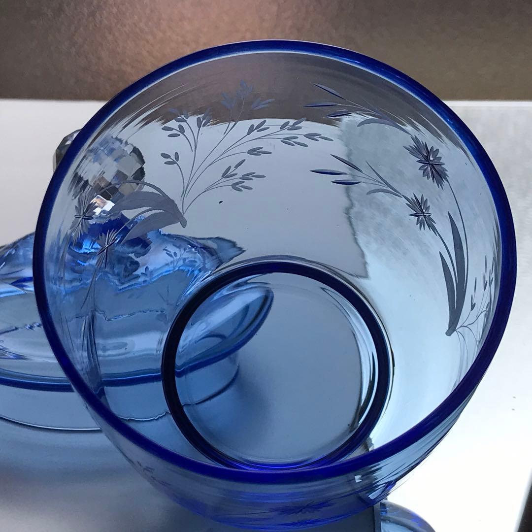 優しいお花☆オールドサンルイSt Louisボンボニエール♡ジャポニズム