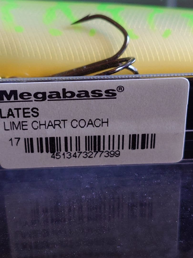 メガバス ラテス 旧型(廃盤) 初回NEW ライムチャートコーチ 新品未開封