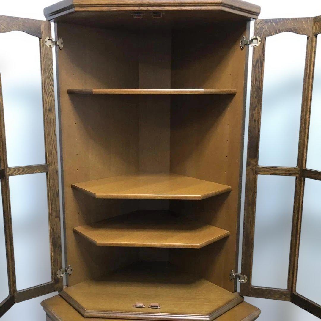 送料無料】池太木工 シャネル コーナー飾棚 ガラスキャビネット 250720-