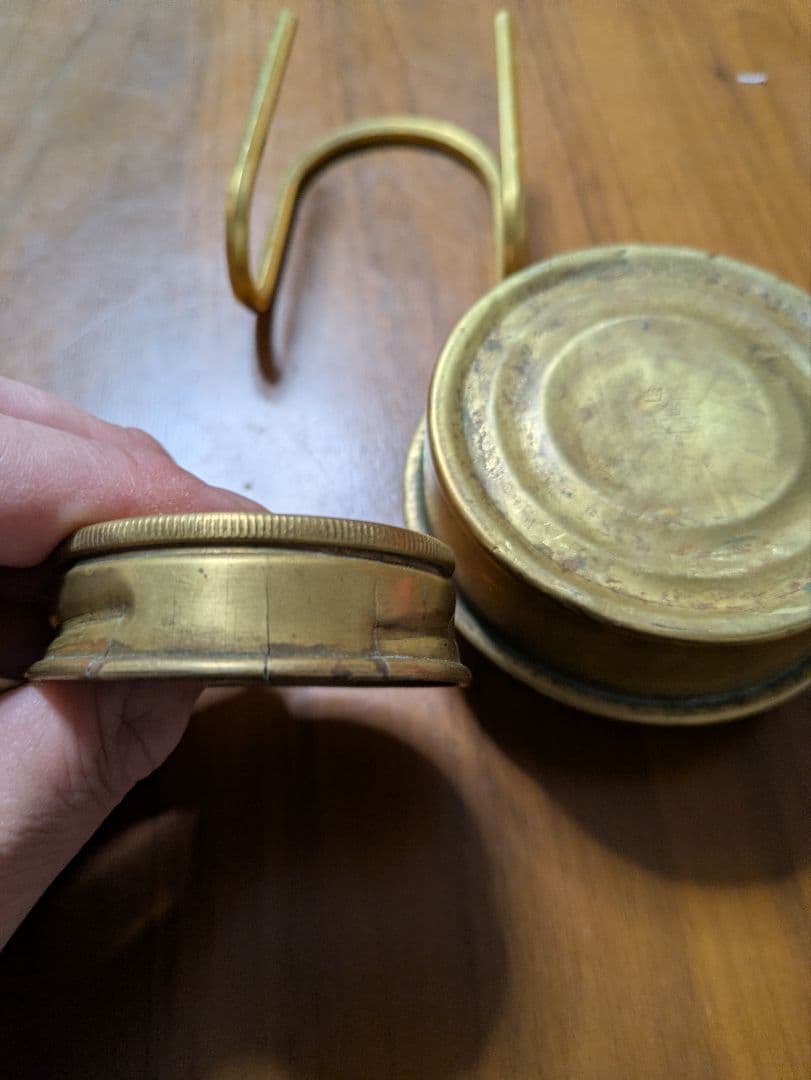 スウェーデン軍 アルコールストーブ 真鍮 五徳セット 軍幕 ブッシュ