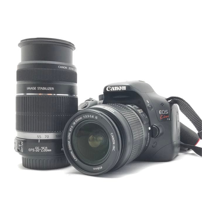 Canon EOS kiss x4 ダブルレンズセット♪安心フルセット♪ V118