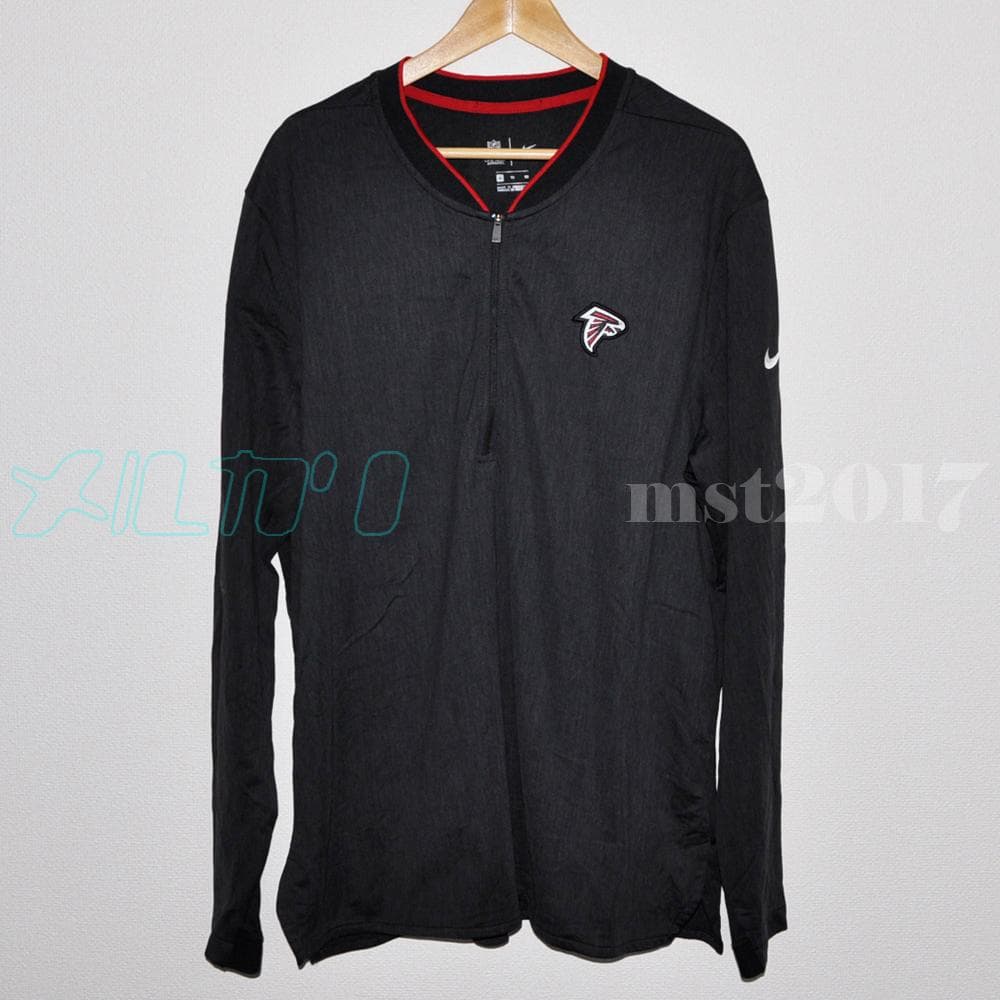 【NFL ウォームアップ】NIKE ファルコンズ サイドライン エリートシャツ NIKE（ナイキ） サッカーウェア プラクティスシャツ 長袖 メンズ HO LS