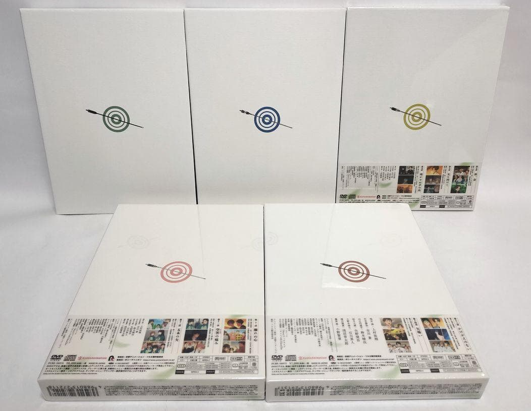 ①②巻帯なし、③④⑤巻未開封の良品♪　ツルネ -風舞高校弓道部- 5巻S　DVD